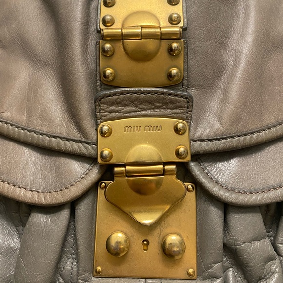 MIU MIU MATALESSE NAPA LEATHER CROSS BODY/SHOULDER BAG - Picture 2 of 13
